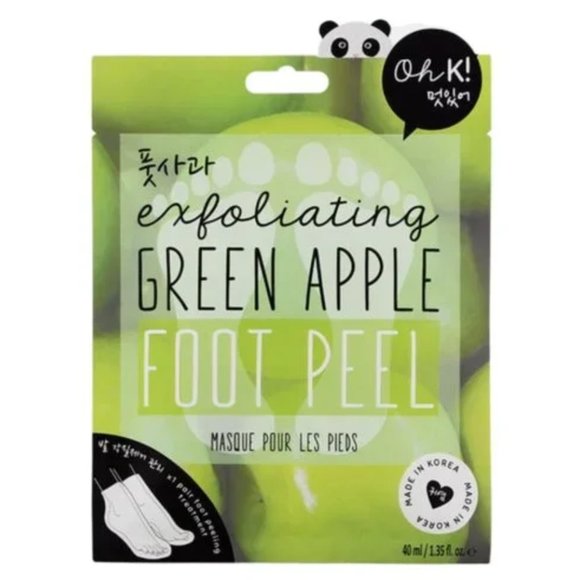 OH K! Exfoliating Green Apple Foot Peel - Picture 1 of 3
